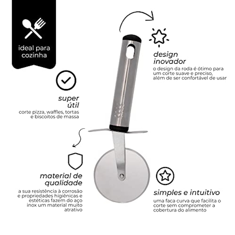 Cortador de Pizza com Lâmina em Aço Inoxidável 2