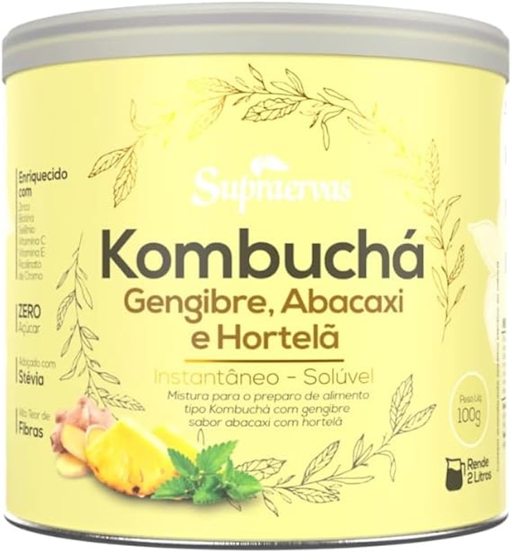 Kombucha Gengibre, Abacaxi e Hortelã 1