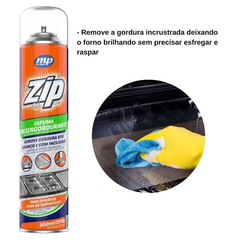 Zip Clean Espuma Desengordurante 2