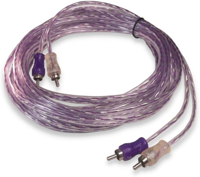 Cabo RCA Injetado Roxo/Prata 1