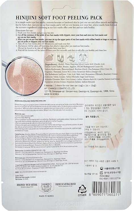 Máscara Peeling Pés Hinijini Chamos 2