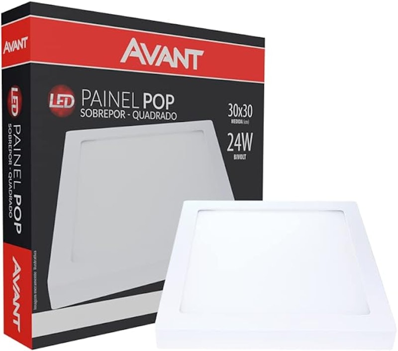 Plafon Painel Pop Quadrado Sobrepor LED 1