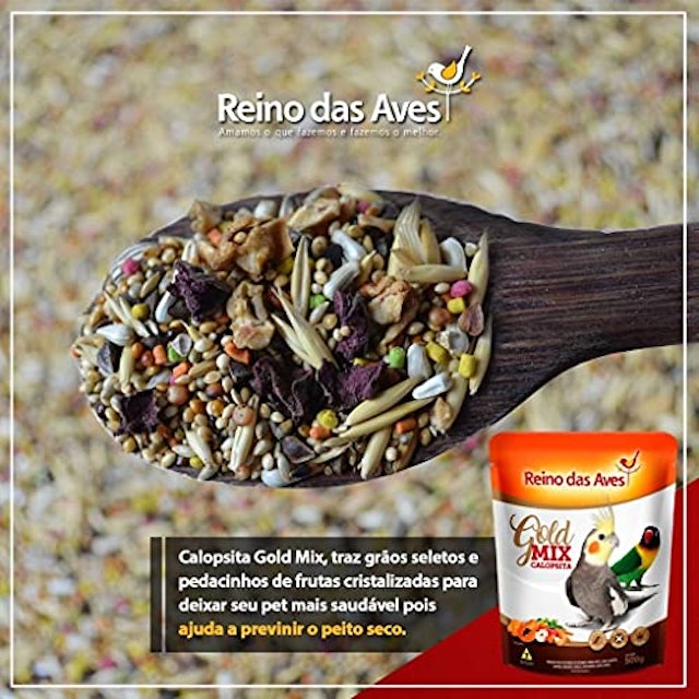 Ração para Calopsita Reino das Aves Gold Mix 3