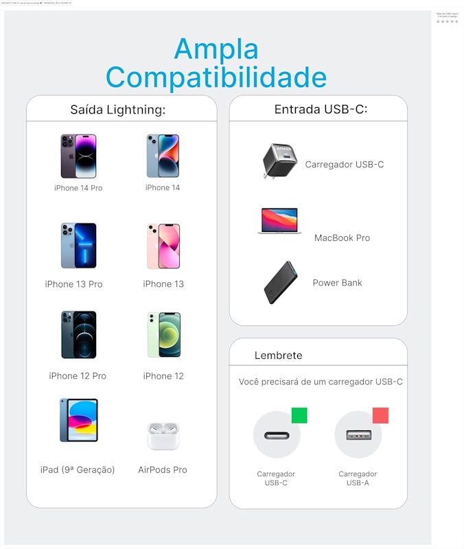 Cabo Anker USB-C para Lightning 5