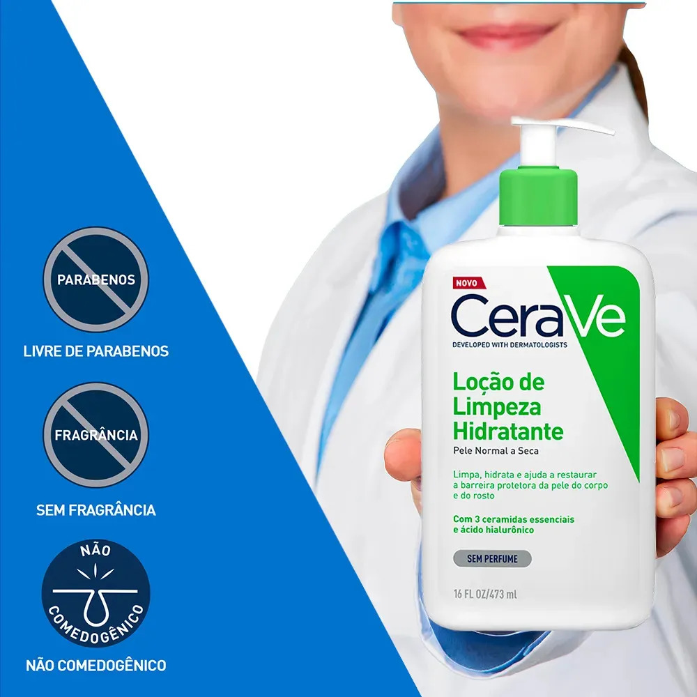 Loção de Limpeza Hidratante Cerave 5