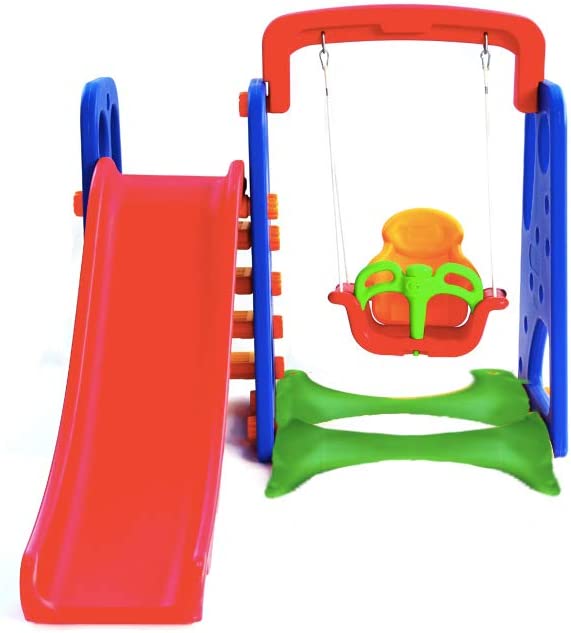 Escorregador Infantil com Balanço Playground 3 em 1 3