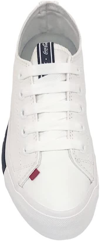Tênis Coca-Cola Shoes Daytona Plataforma Leather Branco 3