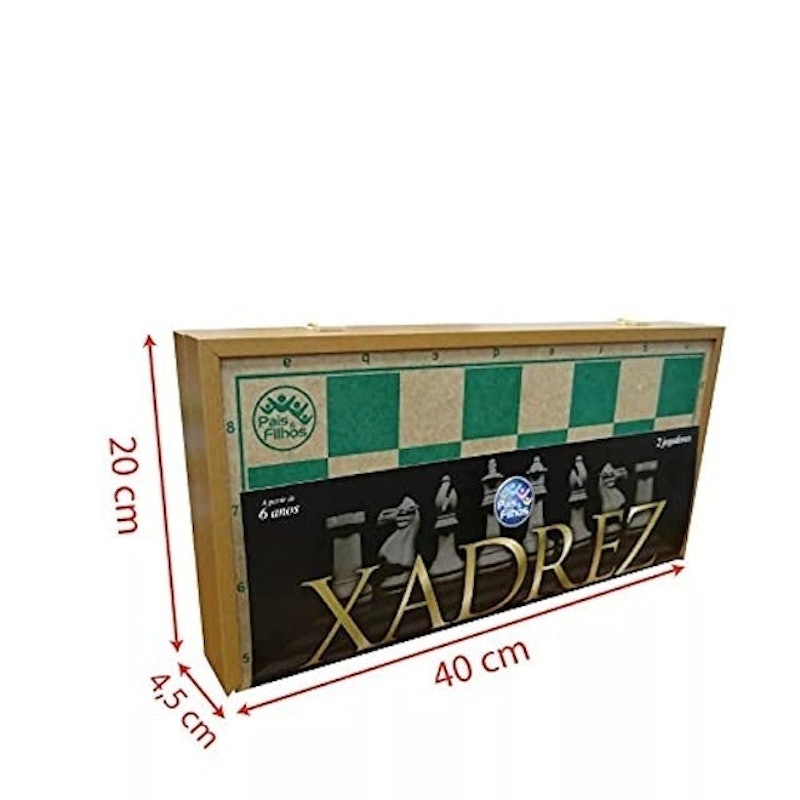 Xadrez Caixa de Madeira - 40 cm 3