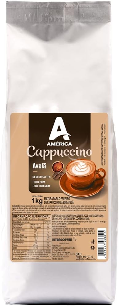 Cappuccino América Avelã 1 kg 1