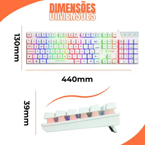 Teclado Gamer Membrana TE001 2