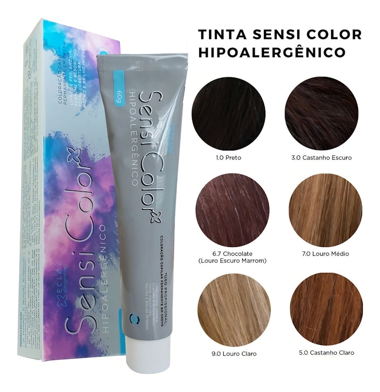 Tinta para Cabelo Sensi Color Hipoalergênica 4