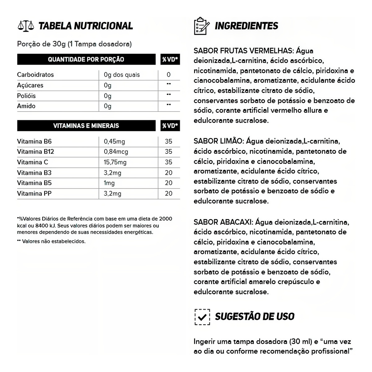L-Carnitina 2000 mg New Millen 3