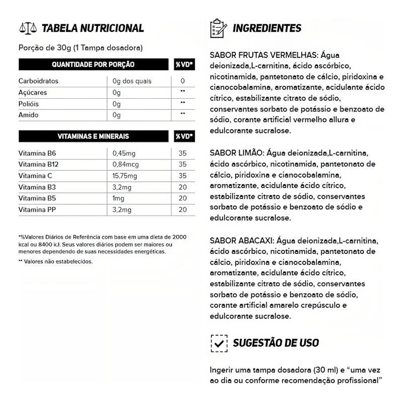 L-Carnitina 2000 mg New Millen 3