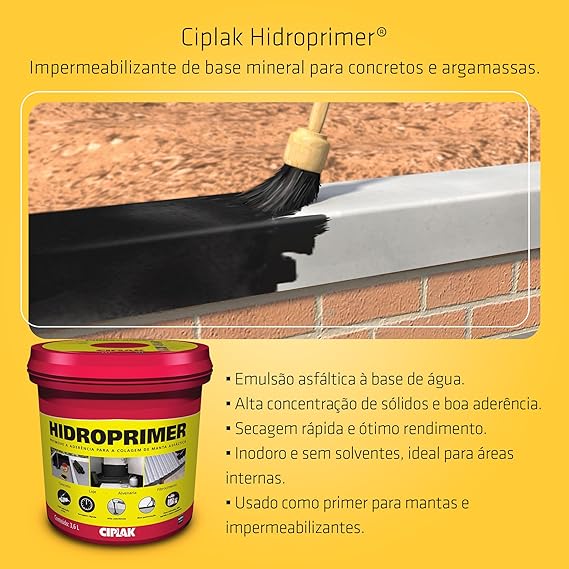 Impermeabilizante Hidroprimer Marrom 3