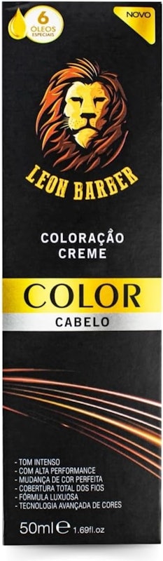 Coloração Tintura Creme Leon Barber Preto 2.0 1