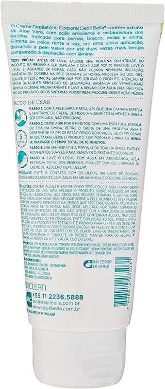 Creme Depilatório Corporal Aloe Vera Depil Bella 2