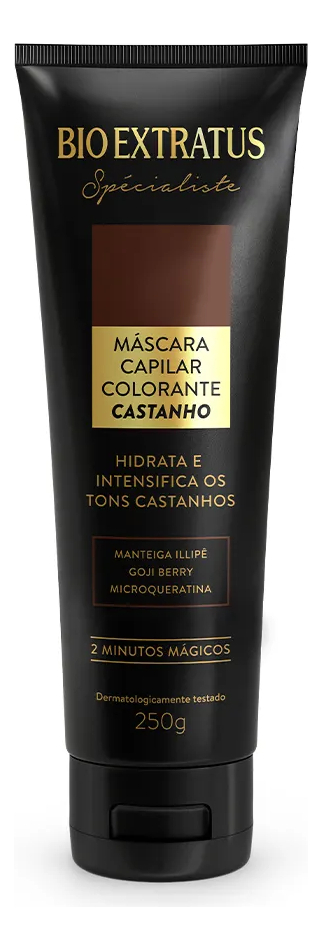 Máscara Spécialiste Condicionante Colorante Castanha 1