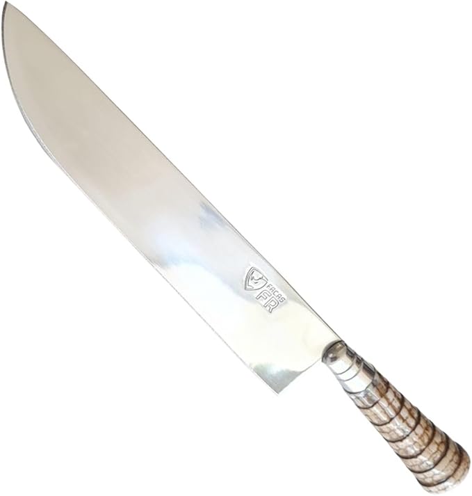 Faca Churrasco Artesanal Inox Cabo Rabo Tatu 10 Super Afiada 2