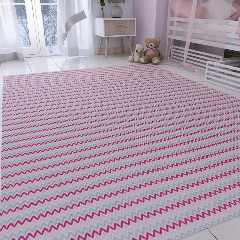 Tapete Quarto Infantil 2,00 x 1,40 m Antiderrapante 100% Algodão 4