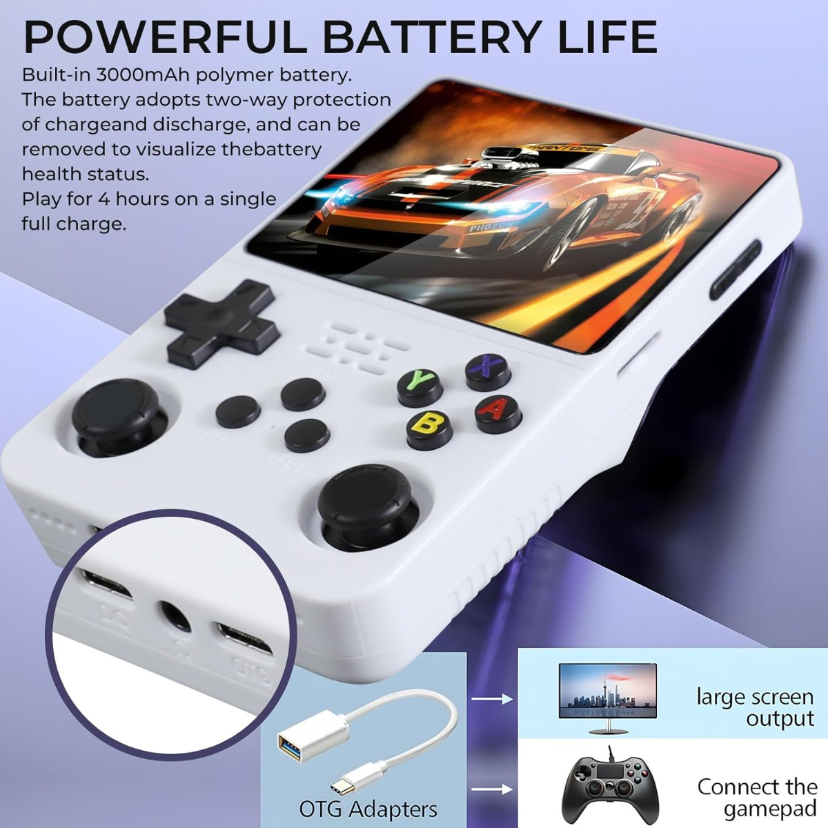 Console de Jogos Portátil Retrô R36S Delura 2