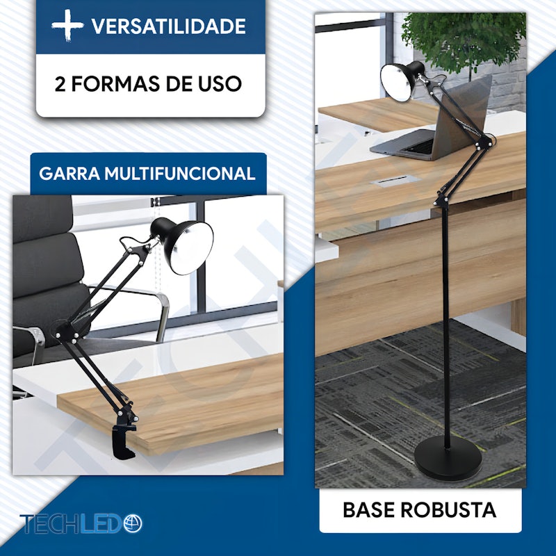 Luminária de Chão para Sala Techled 2