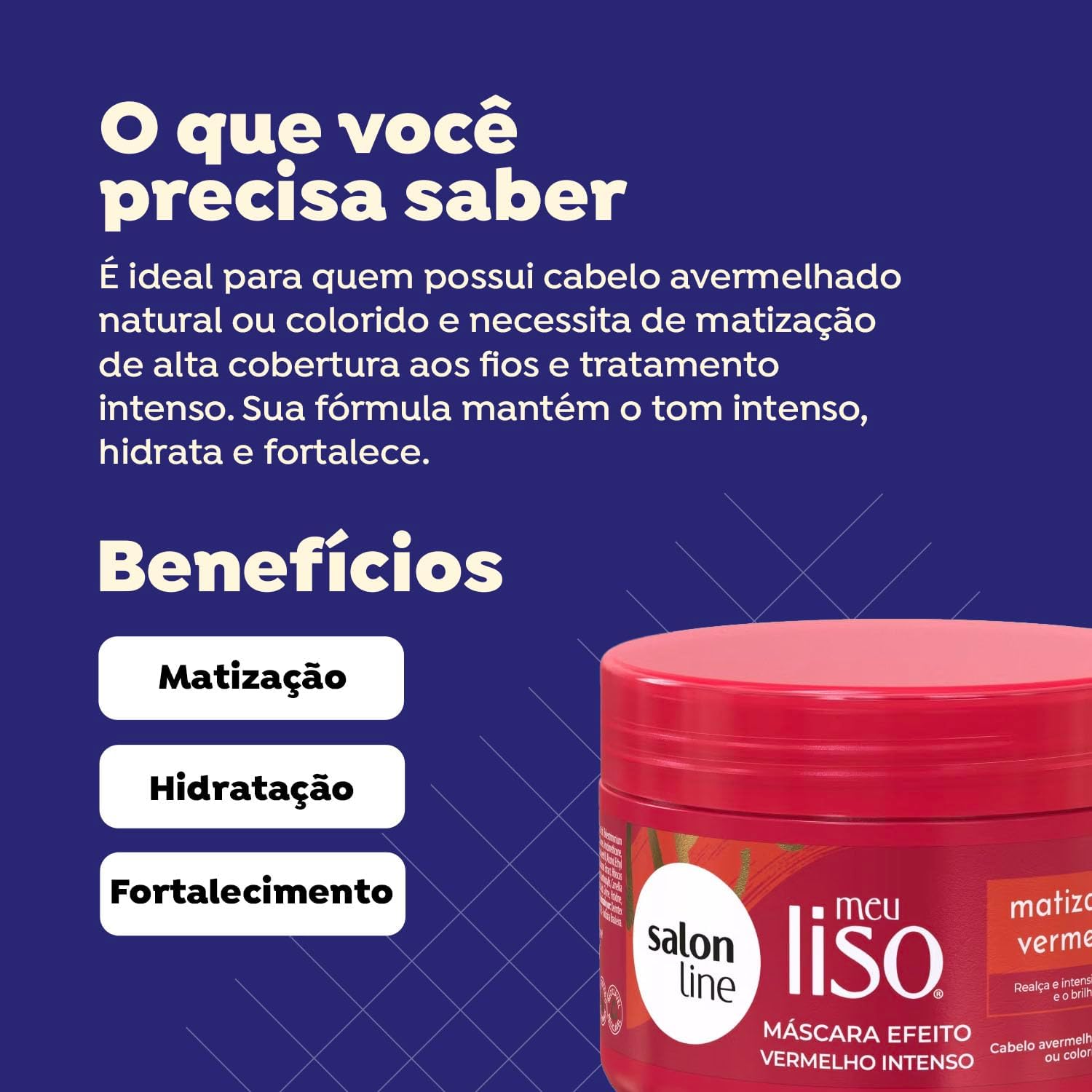 Máscara Meu Liso Matizador Vermelho 2