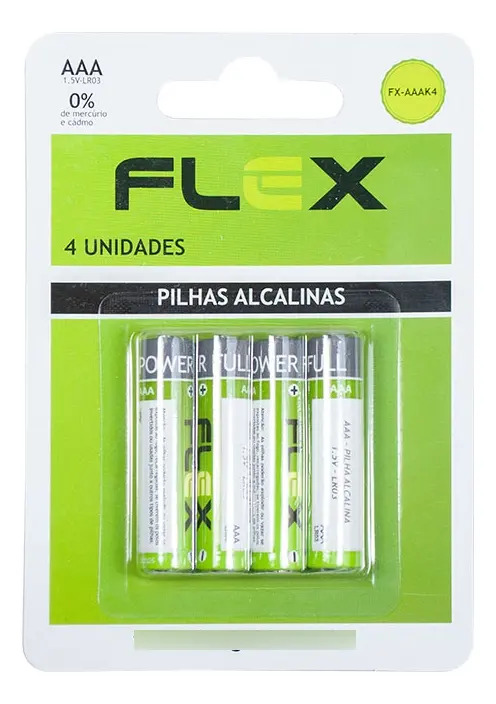 Pilhas Alcalinas AAA Flexgold 1