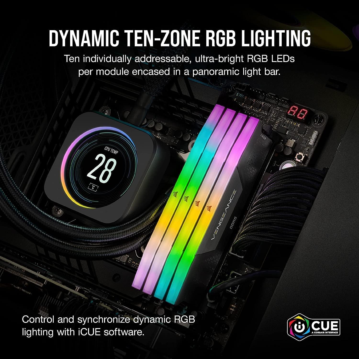 Vengeance RGB 32 GB (2x 16 GB) DDR5 DRAM 6000 MT/s CL36 4