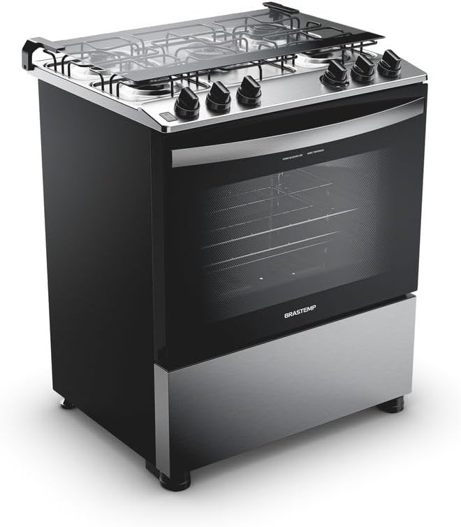 Fogão 5 Bocas Cor Inox com Turbo Chama 3