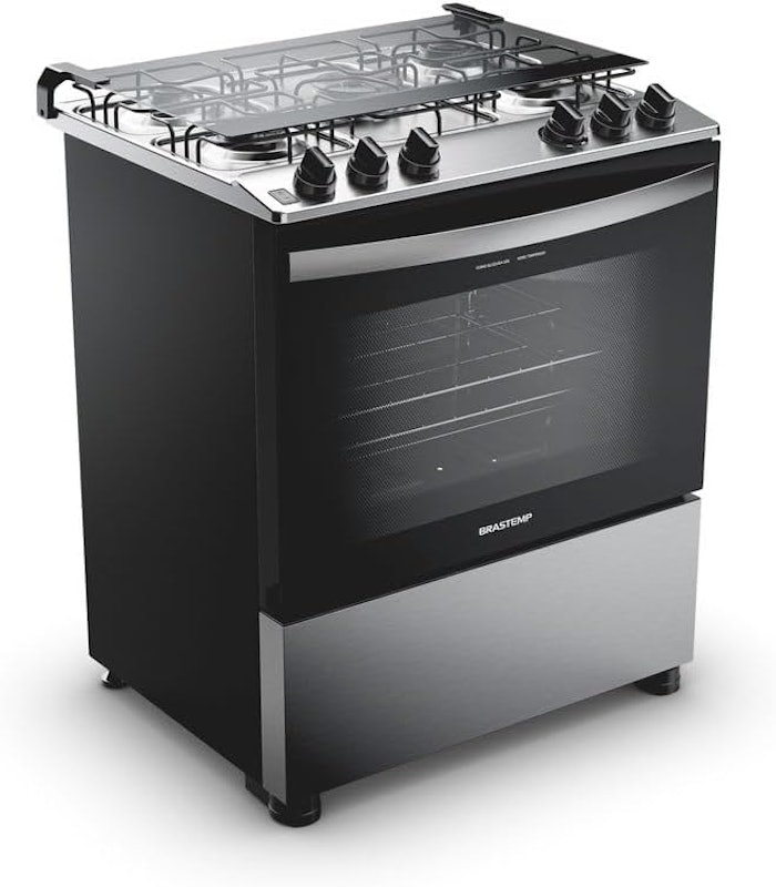 Fogão 5 Bocas Cor Inox com Turbo Chama 3