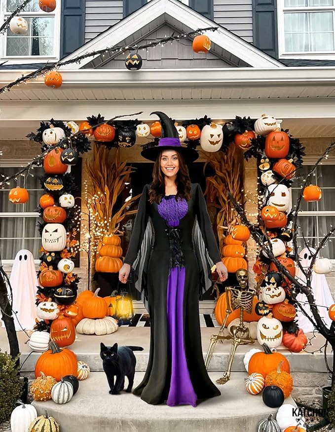 Fantasia Feminina de Bruxa de Halloween 5