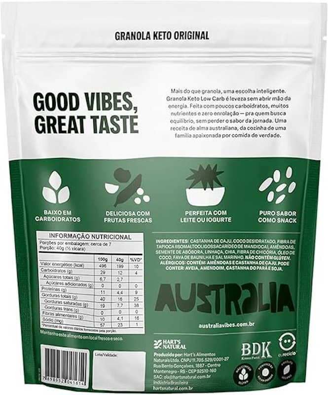 Granola Keto Low Carb Original 3