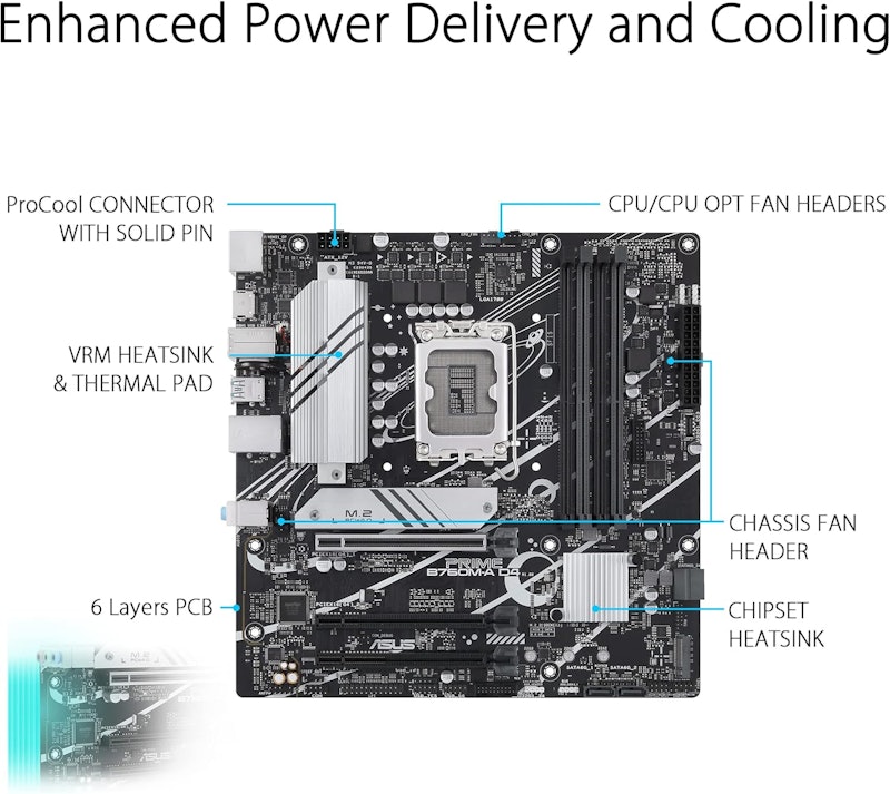 Placa-Mãe ASUS Prime B760M-A 2