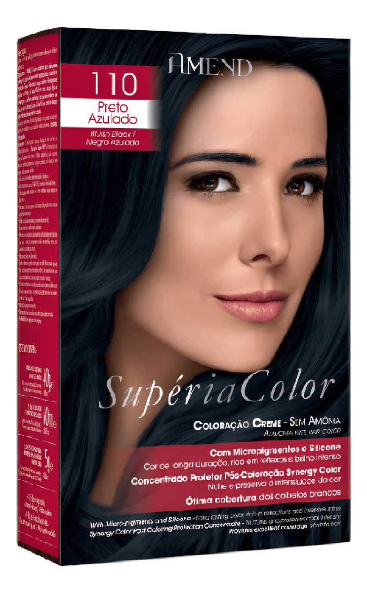 Kit Tonalizante Supéria Color 110 Preto Azulado 1