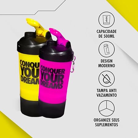 Coqueteleira Conquer Your Dreams 500 ml Iridium Labs 2