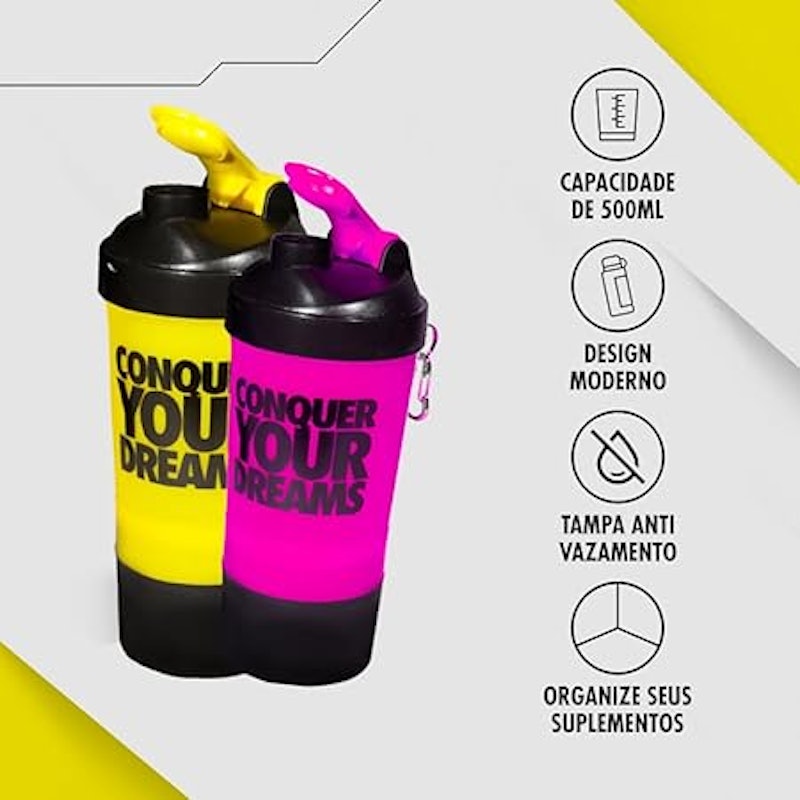 Coqueteleira Conquer Your Dreams 500 ml Iridium Labs 2