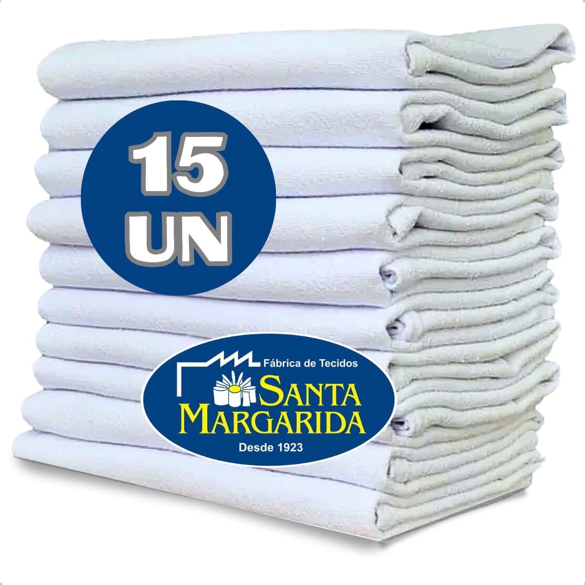 Kit 15 Panos Prato Branco Liso Santa Margarida SM08 2