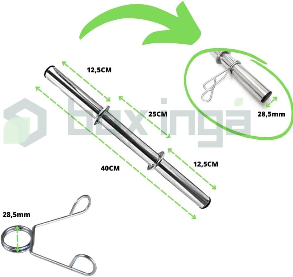 Kit Anilhas Ferro Fundido 60 Kg e Barras com Presilhas 4