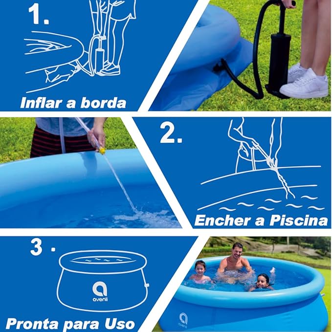 Piscina Inflável Redonda 1.000 L 4