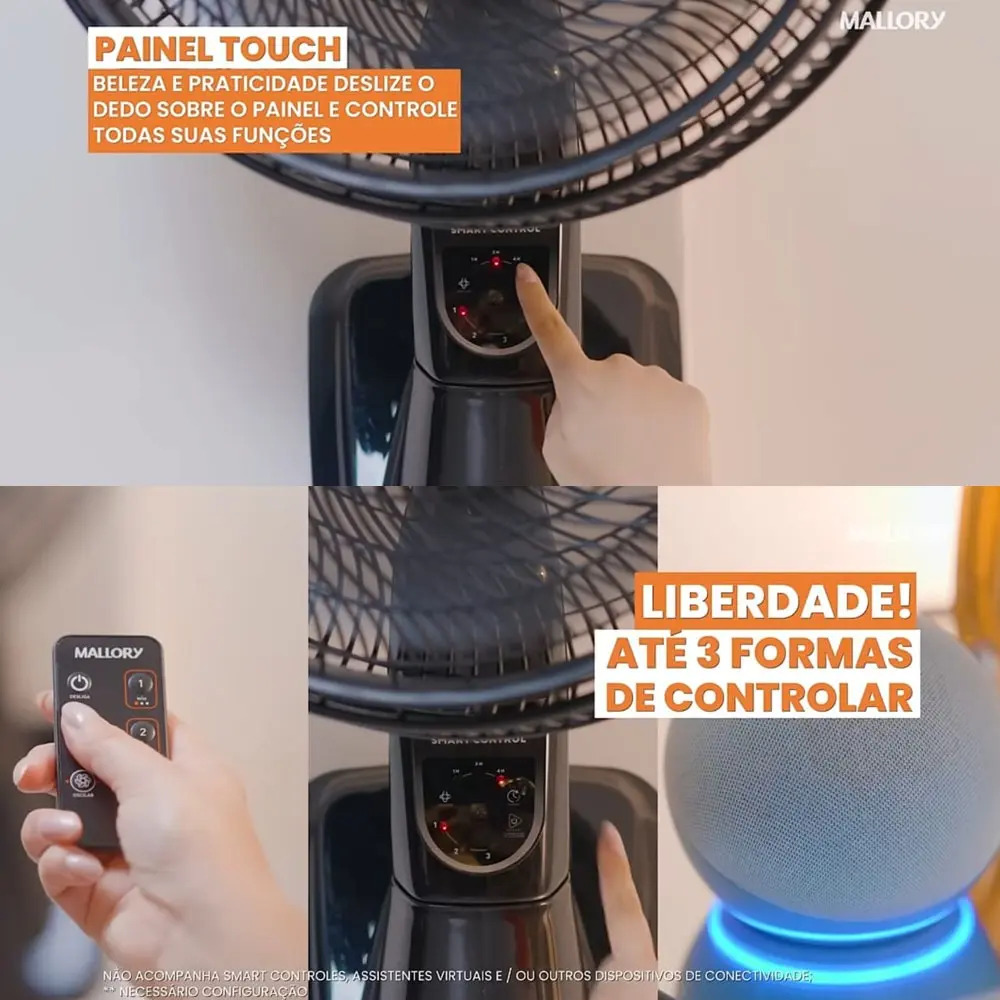 Ventilador de Parede Mallory Smart Control 3