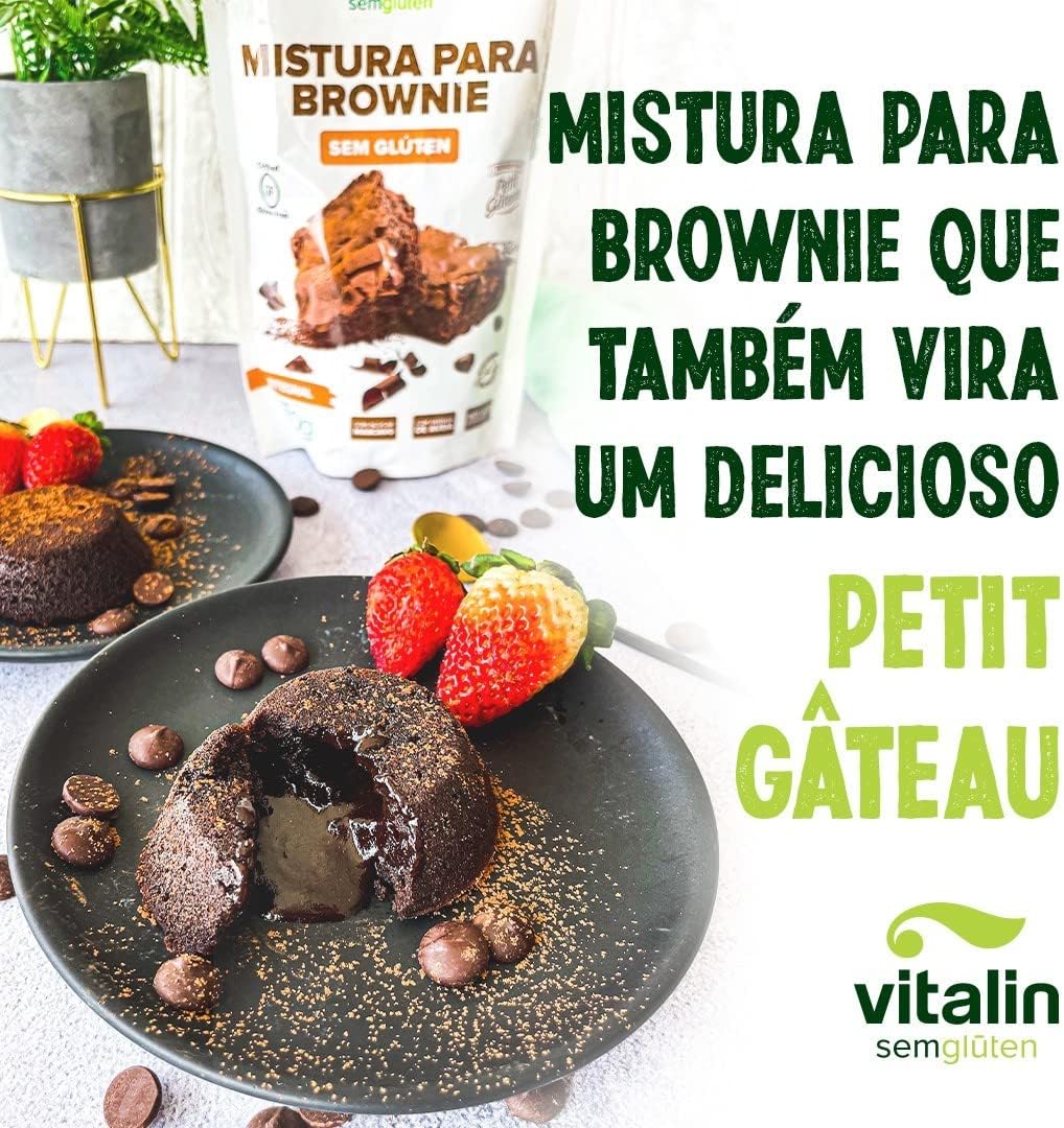 Mistura para Brownie sem Glúten Vitalin 4
