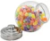 WINCY CASA Baleiro de Vidro com Tampa em Inox 1