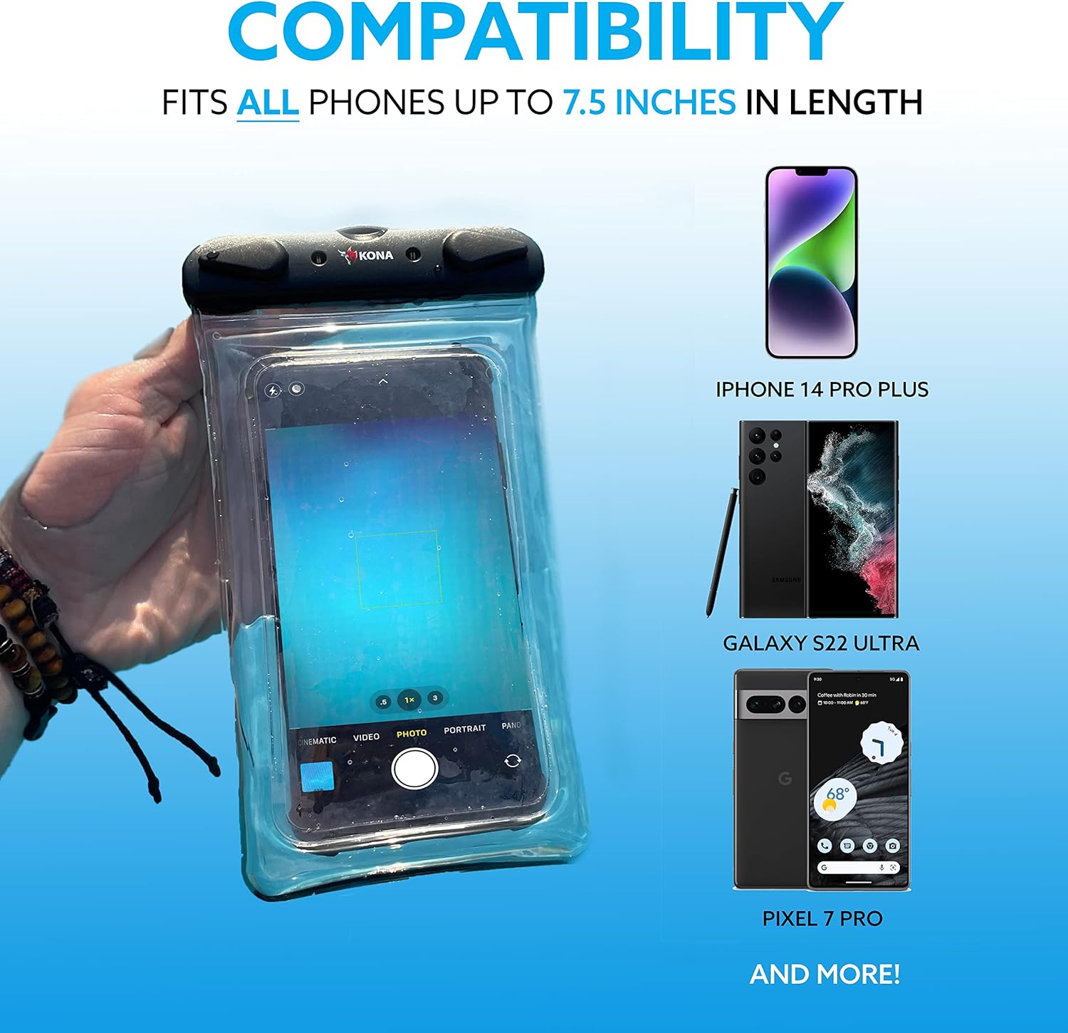 Capa à Prova D'Água para Celular Kona Submariner 4