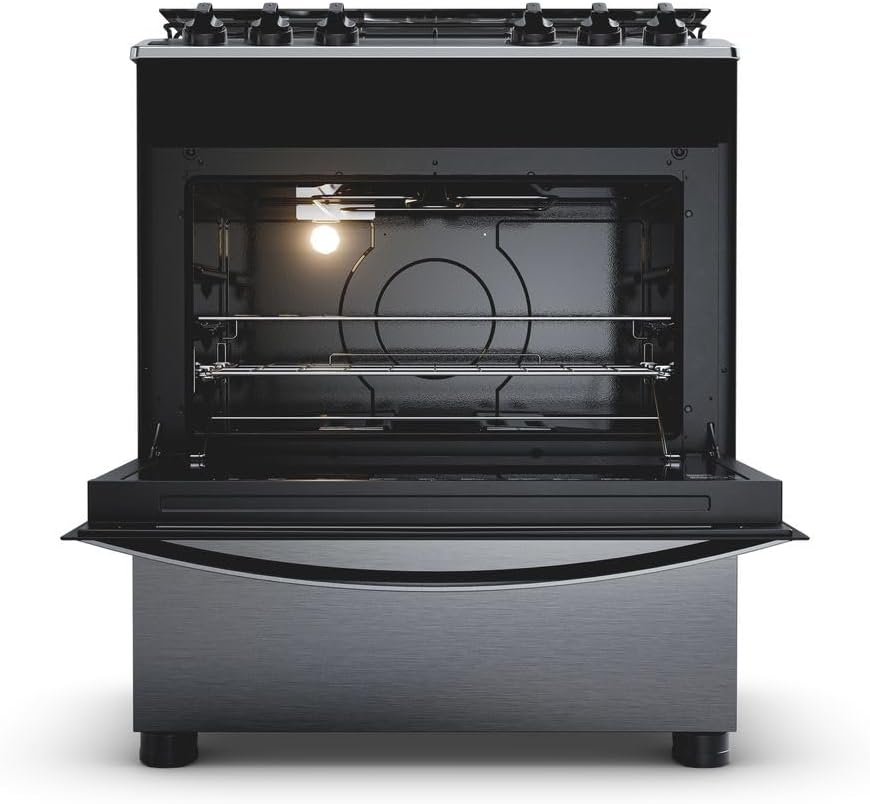 Fogão 5 Bocas Cor Inox com Turbo Chama 2