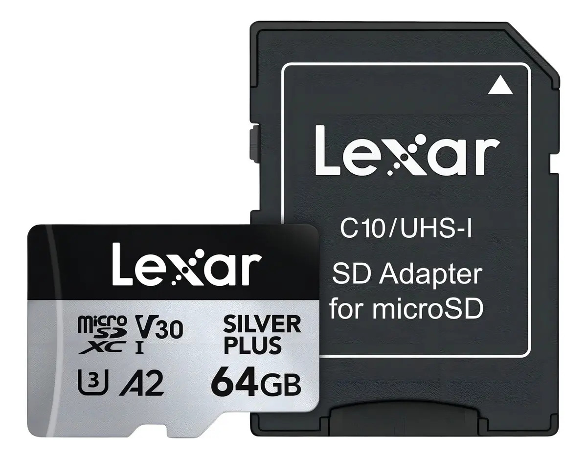 Cartão microSDXC UHS-I SILVER PLUS Lexar Profissional 2