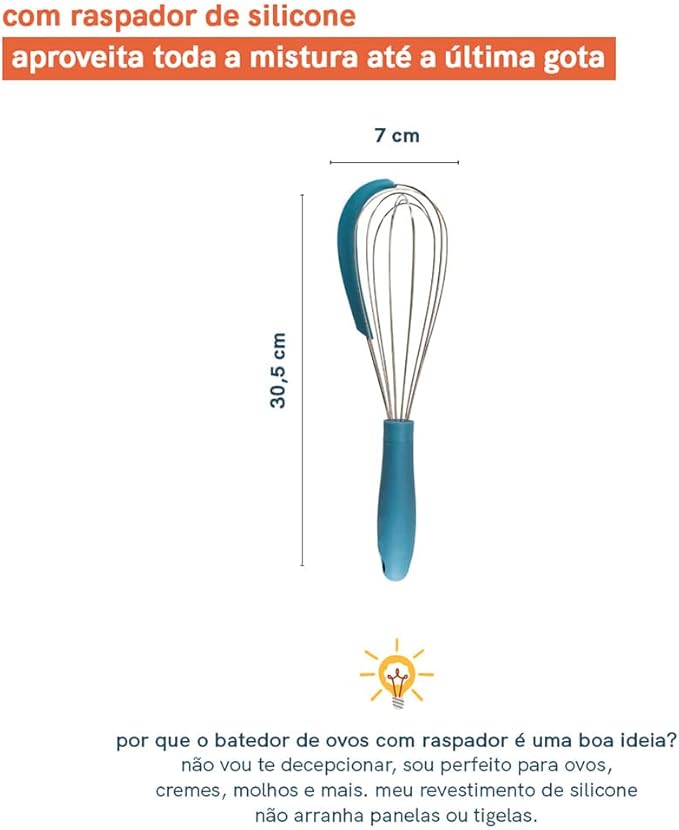 Batedor de Ovos com Raspador 4