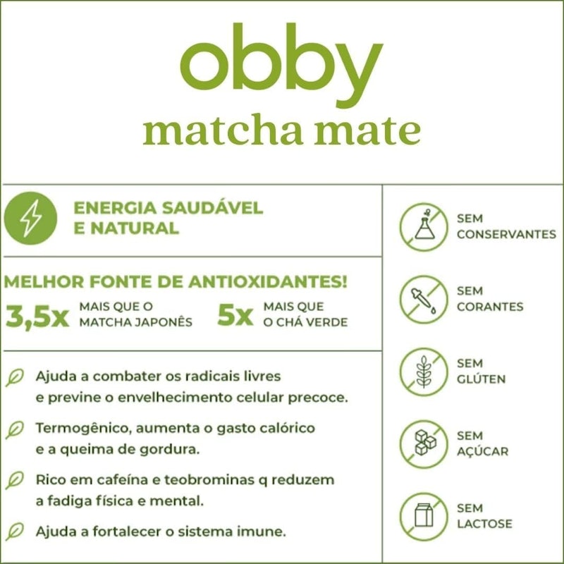 Matcha Mate Natural Orgânico Obby 3
