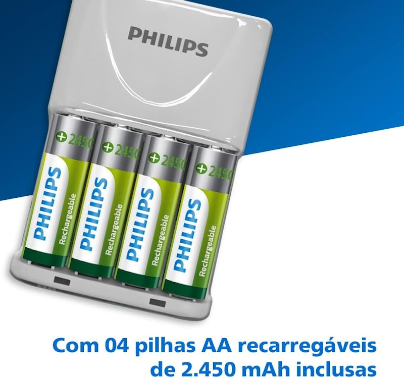 Carregador de Pilhas Philips 3