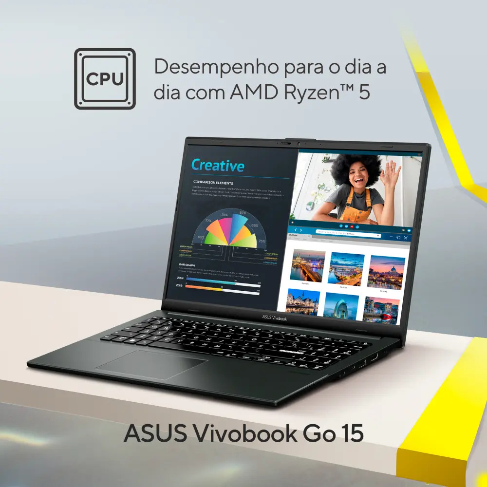 Notebook ASUS Vivobook Go 15 8 GB 512 GB SSD 3