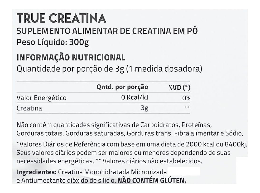 Creatine 100% Pure True Source 2